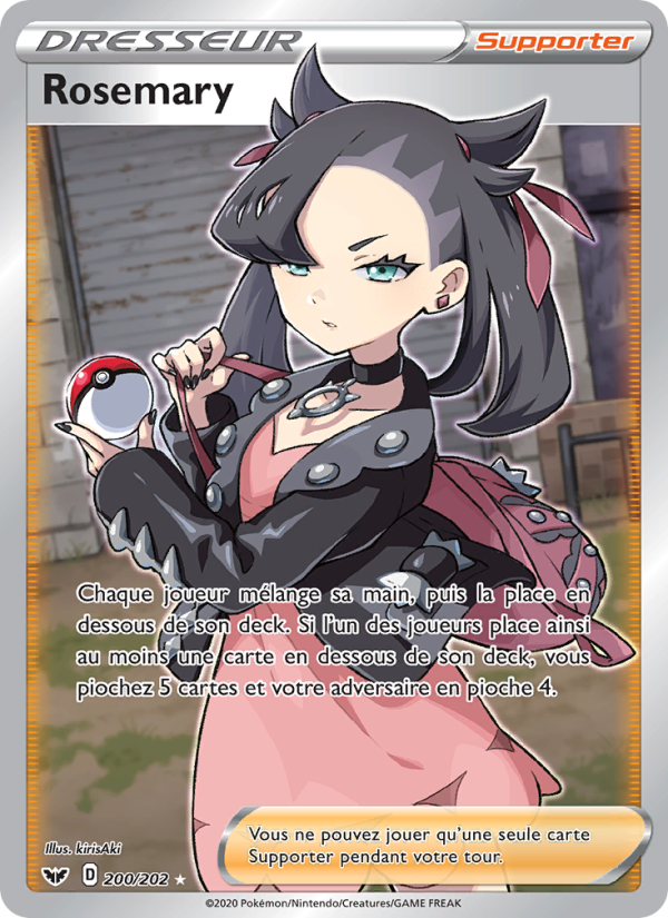 Rosemary 200 — Épée et Bouclier (French Pokémon TCG card)