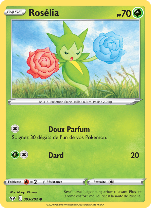 Rosélia 3 — Épée et Bouclier (French Pokémon TCG card)
