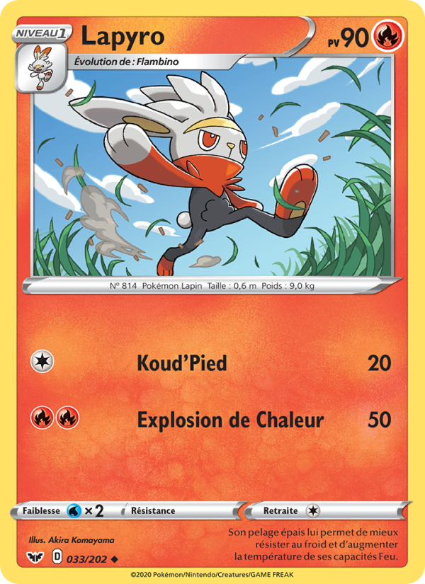 Lapyro 33 — Épée et Bouclier (French Pokémon TCG card)