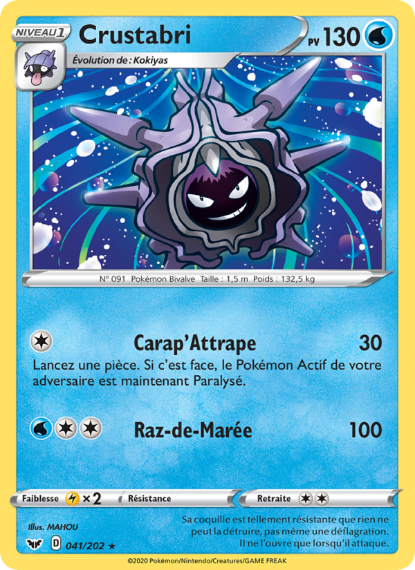 Crustabri 41 — Épée et Bouclier (French Pokémon TCG card)