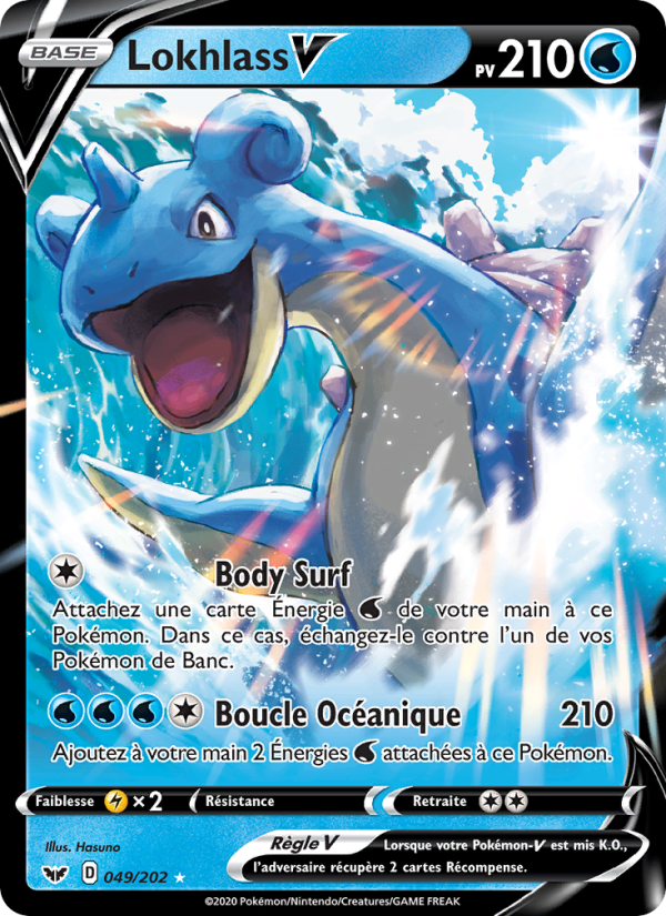 Lokhlass V 49 — Épée et Bouclier (French Pokémon TCG card)