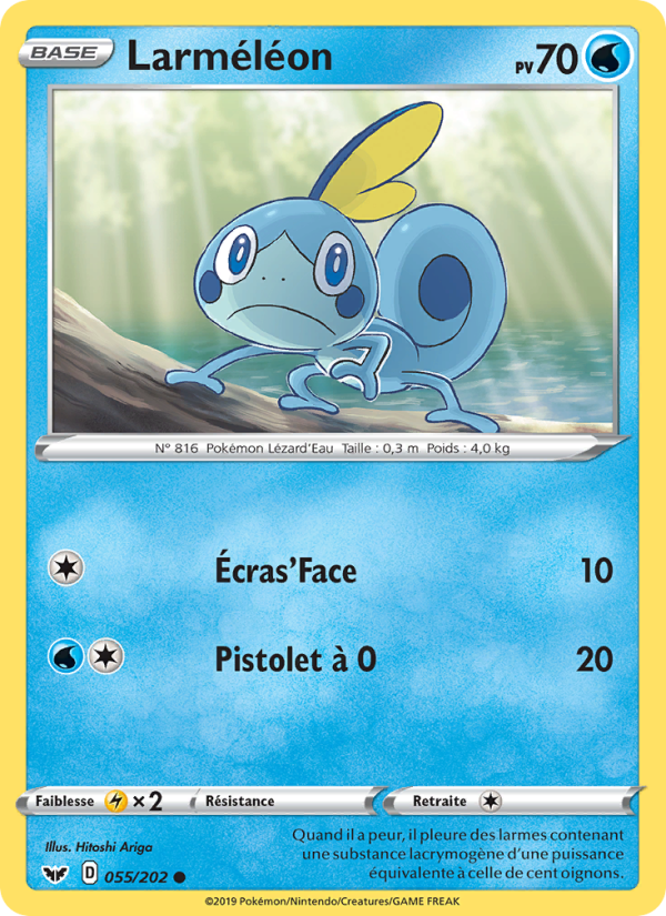 Larméléon 55 — Épée et Bouclier (French Pokémon TCG card)