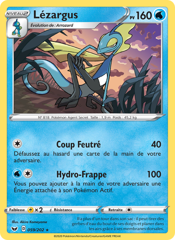 Lézargus 59 — Épée et Bouclier (French Pokémon TCG card)