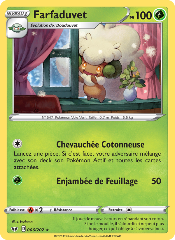 Farfaduvet 6 — Épée et Bouclier (French Pokémon TCG card)