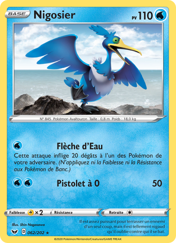 Nigosier 62 — Épée et Bouclier (French Pokémon TCG card)