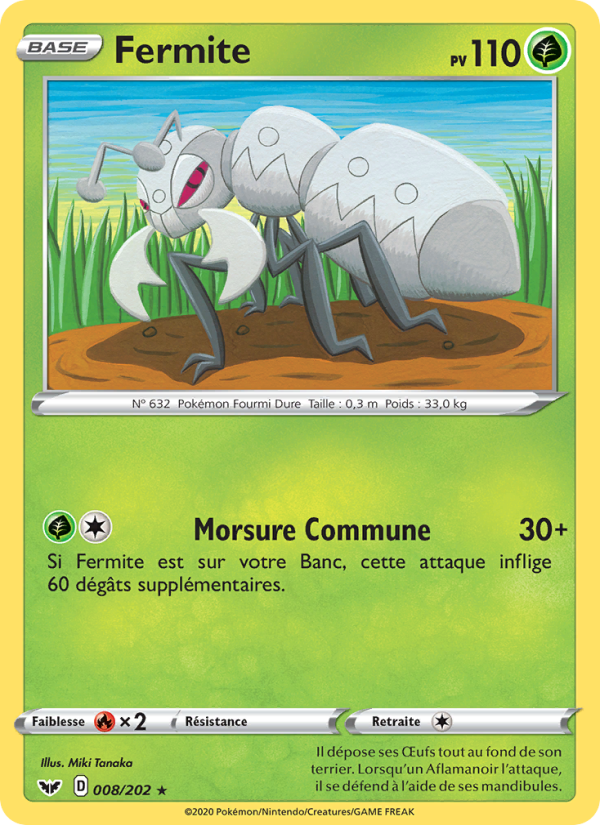 Fermite 8 — Épée et Bouclier (French Pokémon TCG card)