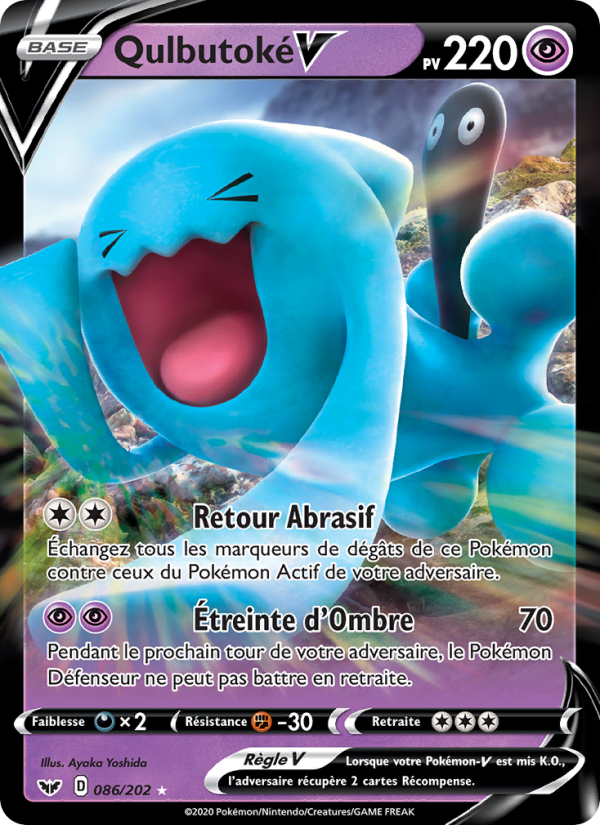 Qulbutoké V 86 — Épée et Bouclier (French Pokémon TCG card)