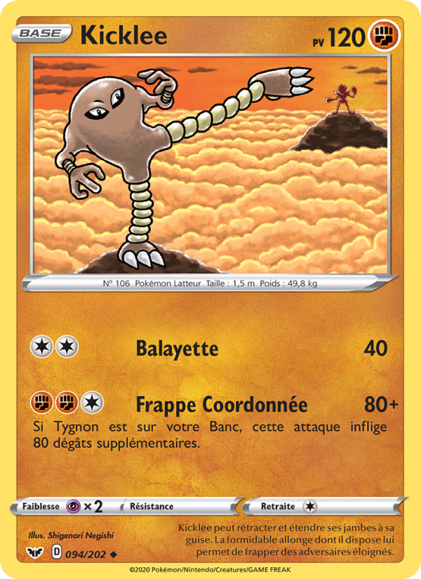 Kicklee 94 — Épée et Bouclier (French Pokémon TCG card)