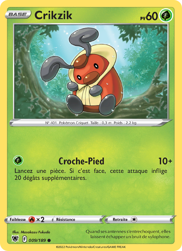 Crikzik 009 — Astres Radieux (French Pokémon TCG card)