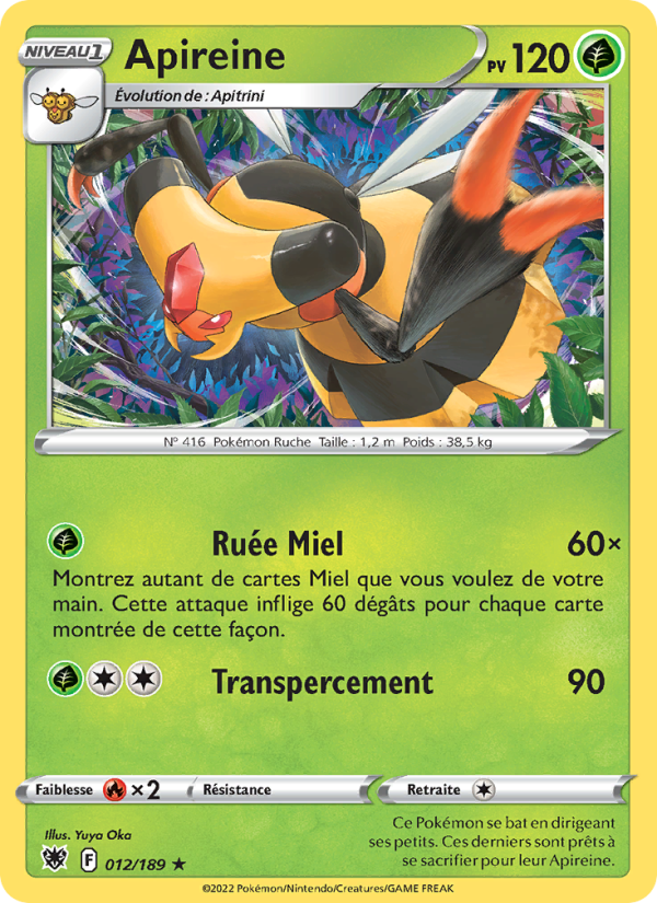 Apireine 012 — Astres Radieux (French Pokémon TCG card)