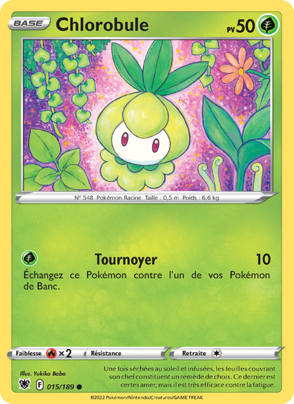 Chlorobule 015 — Astres Radieux (French Pokémon TCG card)