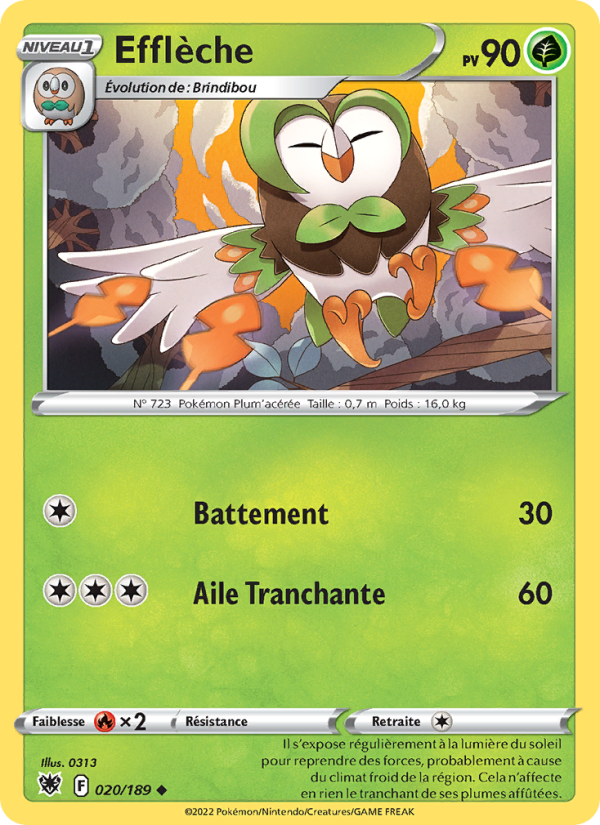 Efflèche 020 — Astres Radieux (French Pokémon TCG card)