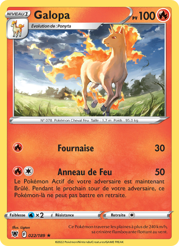 Galopa 022 — Astres Radieux (French Pokémon TCG card)