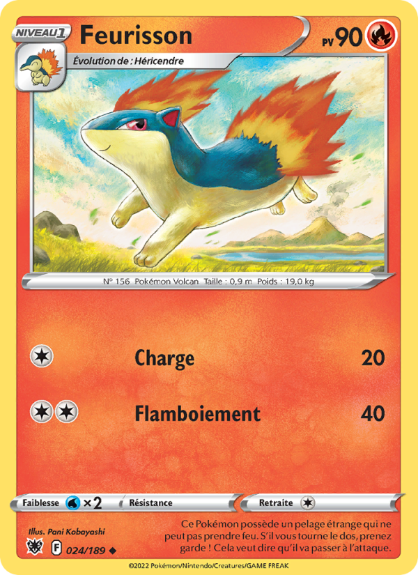 Feurisson 024 — Astres Radieux (French Pokémon TCG card)