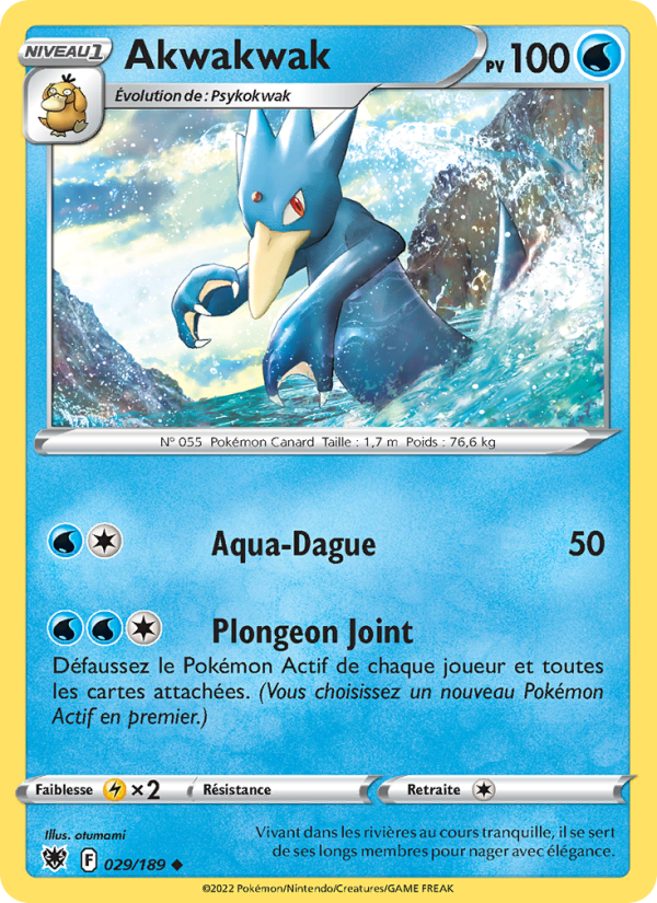 Akwakwak 029 — Astres Radieux (French Pokémon TCG card)