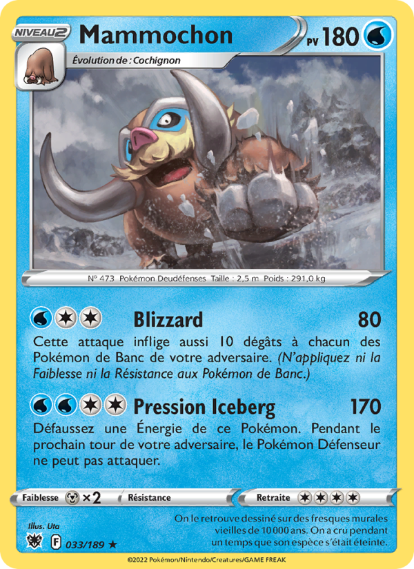Mammochon 033 — Astres Radieux (French Pokémon TCG card)