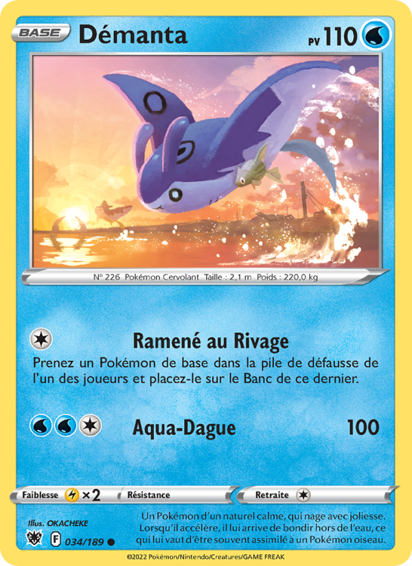 Démanta 034 — Astres Radieux (French Pokémon TCG card)