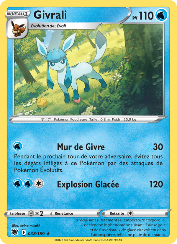 Givrali 038 — Astres Radieux (French Pokémon TCG card)