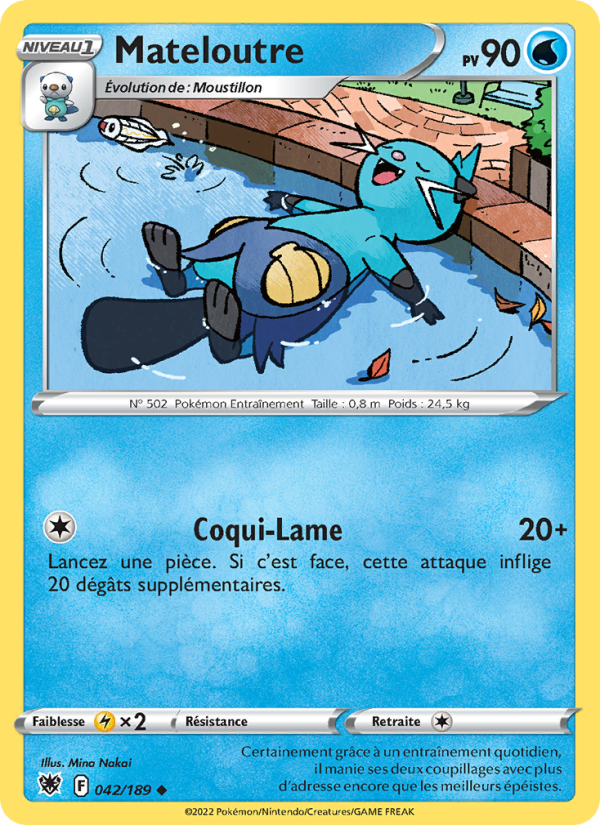 Mateloutre 042 — Astres Radieux (French Pokémon TCG card)
