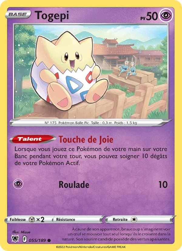 Togepi 055 — Astres Radieux (French Pokémon TCG card)