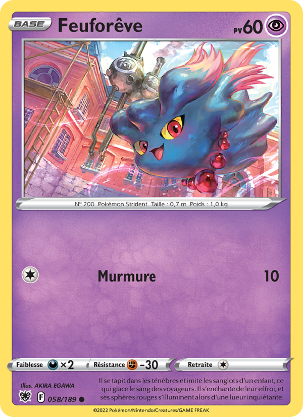 Feuforêve 058 — Astres Radieux (French Pokémon TCG card)