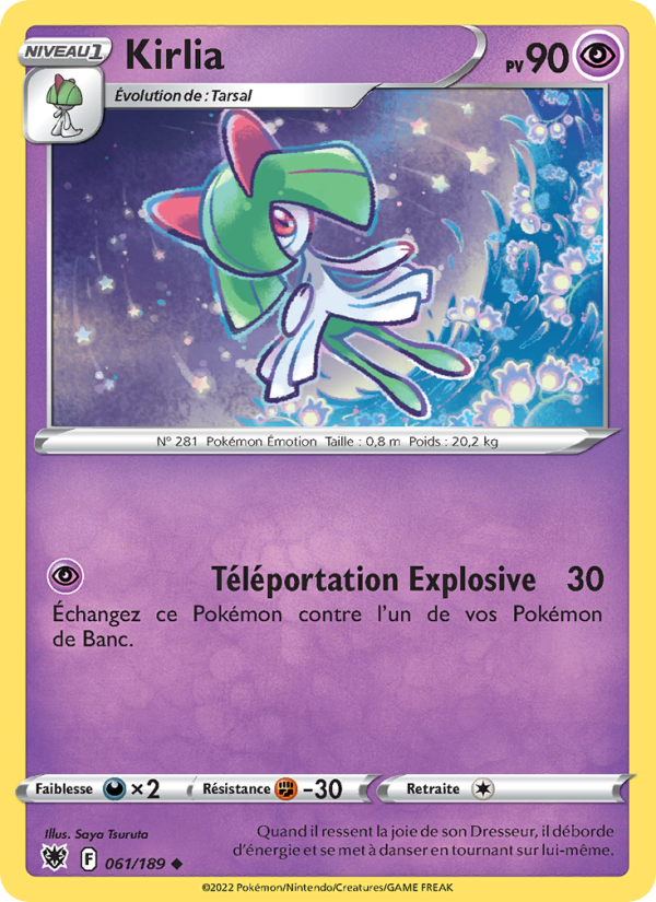 Kirlia 061 — Astres Radieux (French Pokémon TCG card)