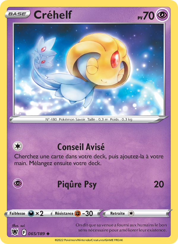 Créhelf 065 — Astres Radieux (French Pokémon TCG card)