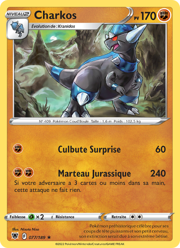 Charkos 077 — Astres Radieux (French Pokémon TCG card)