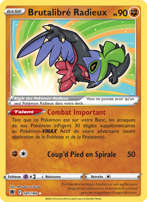 Brutalibré Radieux 081 — Astres Radieux (French Pokémon TCG card)