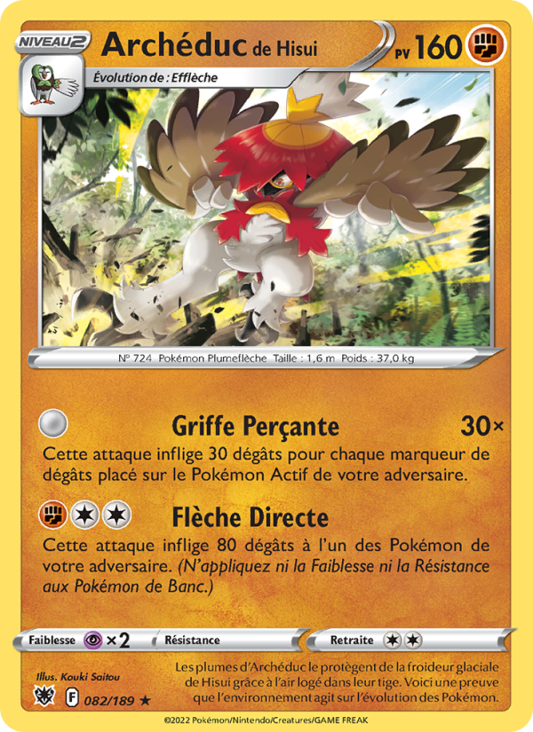 Archéduc de Hisui 082 — Astres Radieux (French Pokémon TCG card)