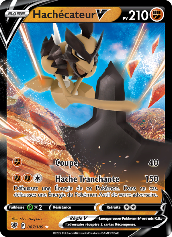 Hachécateur V 087 — Astres Radieux (French Pokémon TCG card)