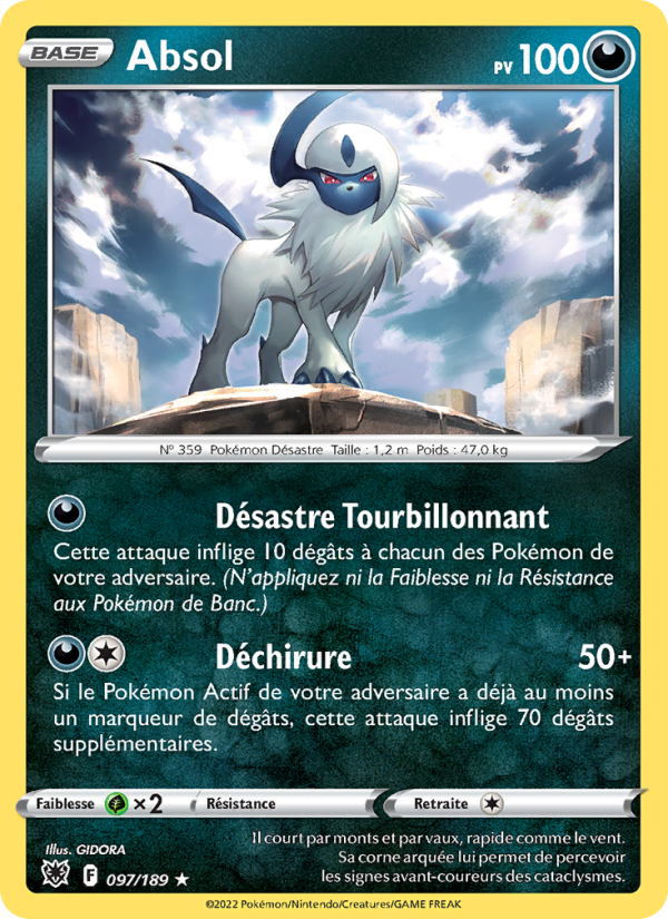 Absol 097 — Astres Radieux (French Pokémon TCG card)