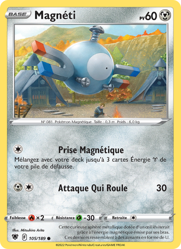 Magnéti 105 — Astres Radieux (French Pokémon TCG card)