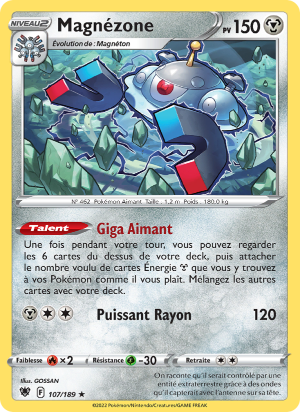 Magnézone 107 — Astres Radieux (French Pokémon TCG card)