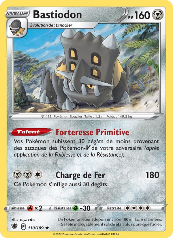 Bastiodon 110 — Astres Radieux (French Pokémon TCG card)