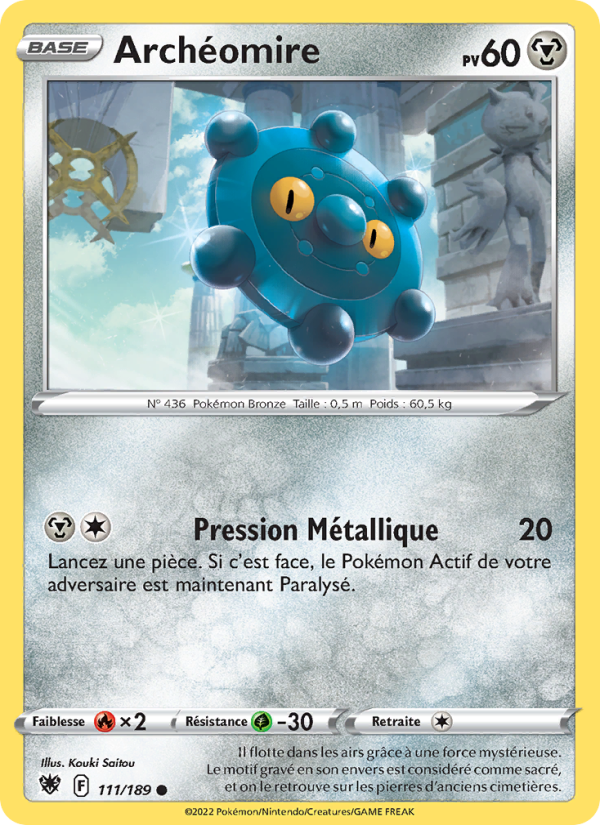 Archéomire 111 — Astres Radieux (French Pokémon TCG card)