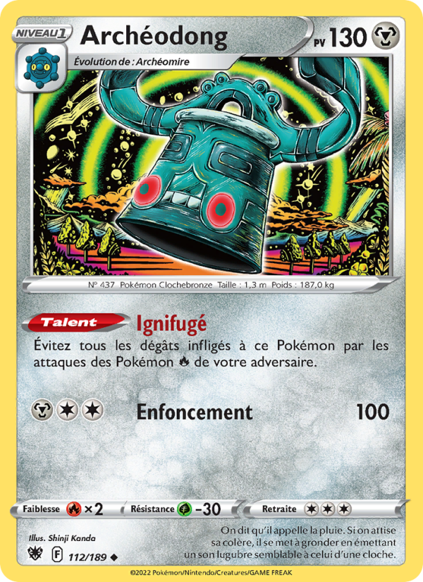 Archéodong 112 — Astres Radieux (French Pokémon TCG card)