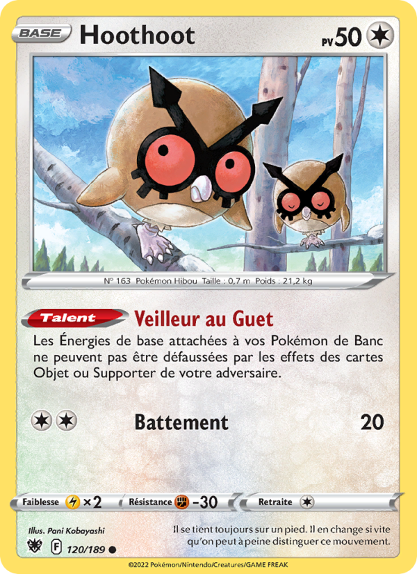 Hoothoot 120 — Astres Radieux (French Pokémon TCG card)