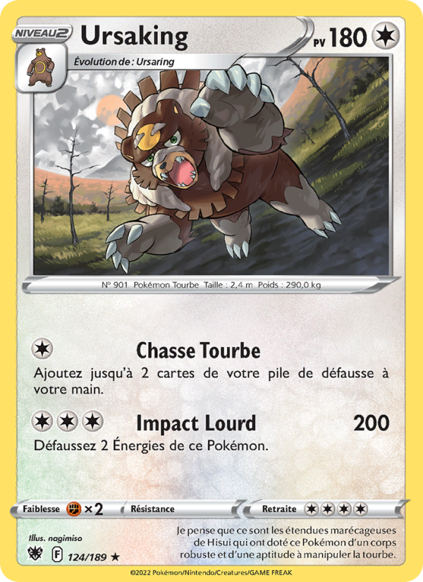 Ursaking 124 — Astres Radieux (French Pokémon TCG card)