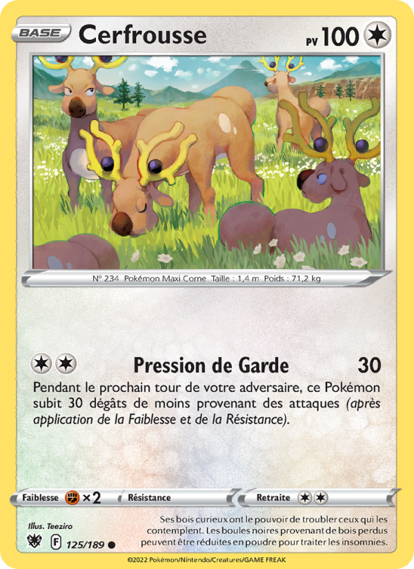 Cerfrousse 125 — Astres Radieux (French Pokémon TCG card)