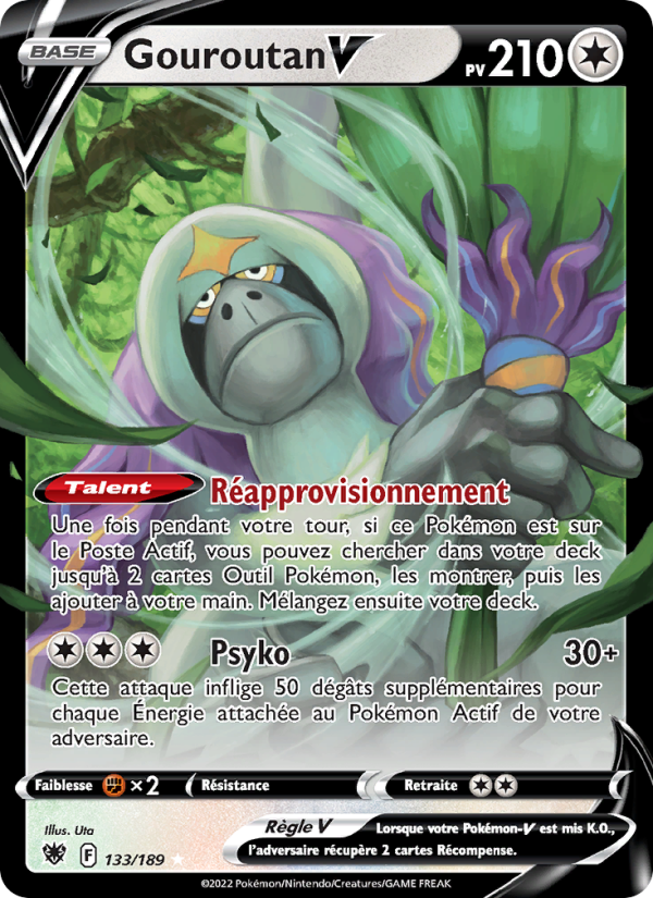 Gouroutan V 133 — Astres Radieux (French Pokémon TCG card)