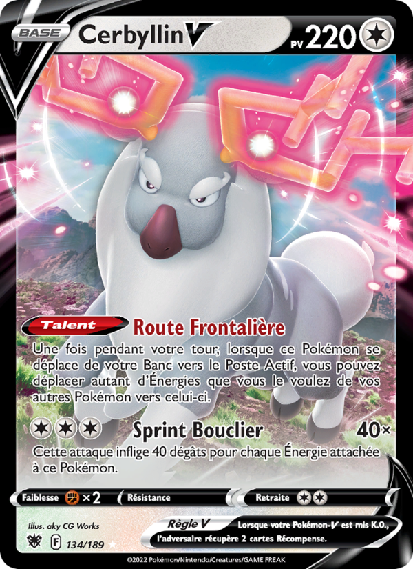 Cerbyllin V 134 — Astres Radieux (French Pokémon TCG card)