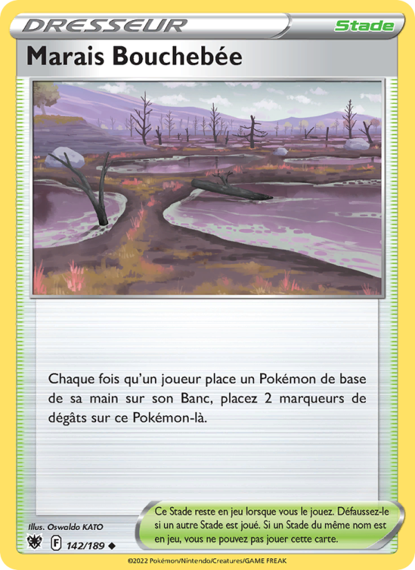 Marais Bouchebée 142 — Astres Radieux (French Pokémon TCG card)