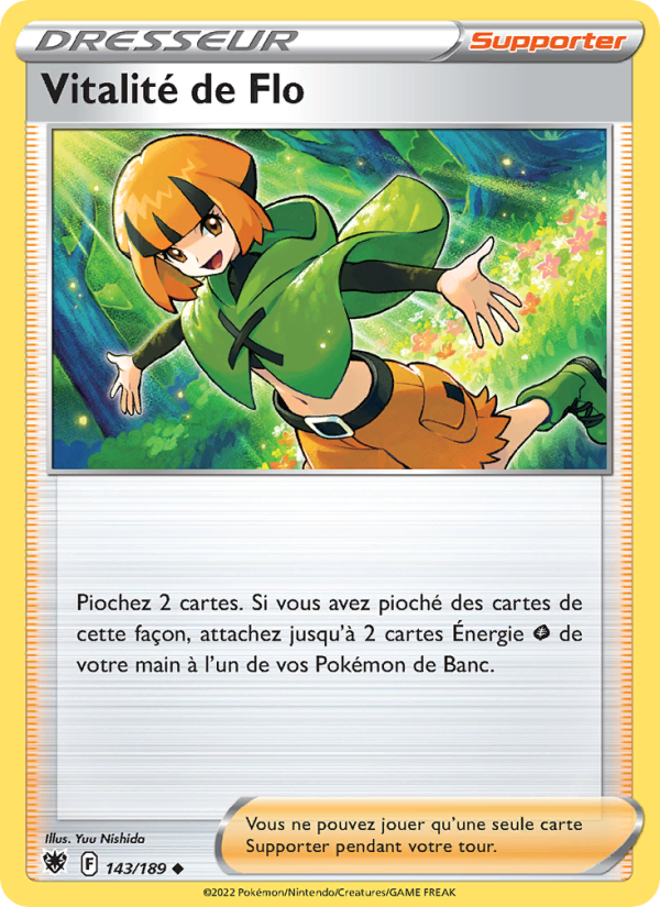 Vitalité de Flo 143 — Astres Radieux (French Pokémon TCG card)