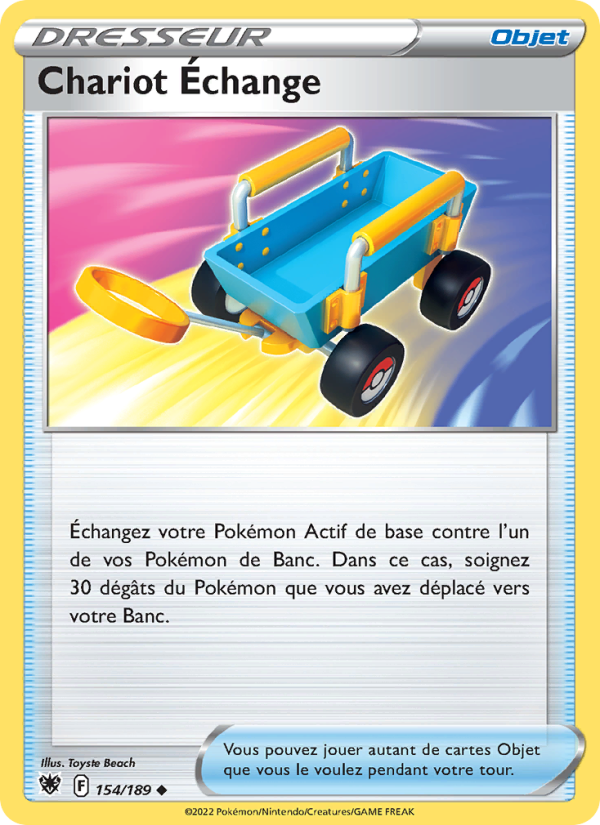 Chariot Échange 154 — Astres Radieux (French Pokémon TCG card)