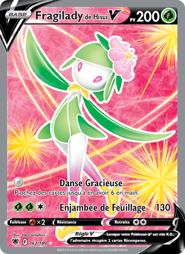 Fragilady de Hisui V 162 — Astres Radieux (French Pokémon TCG card)