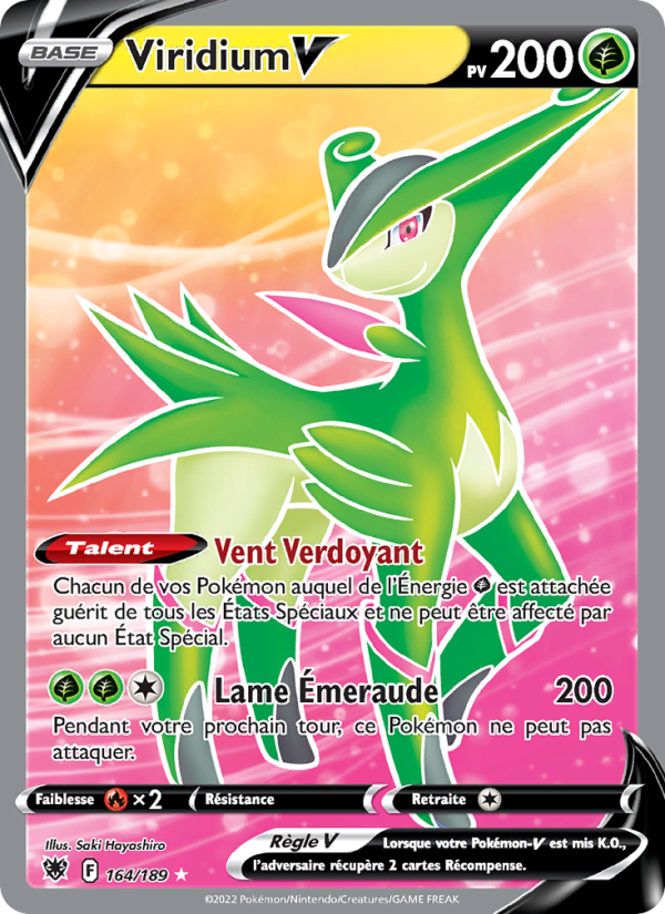 Viridium V 164 — Astres Radieux (French Pokémon TCG card)