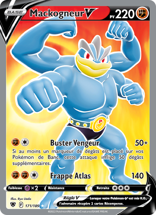 Mackogneur V 171 — Astres Radieux (French Pokémon TCG card)