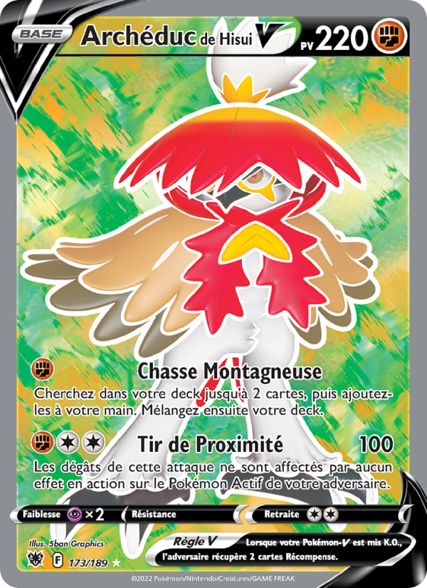 Archéduc de Hisui V 173 — Astres Radieux (French Pokémon TCG card)