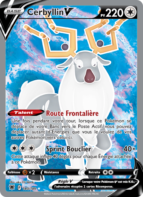 Cerbyllin V 180 — Astres Radieux (French Pokémon TCG card)